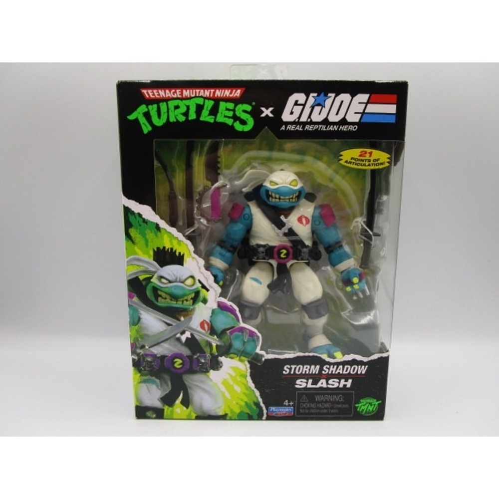 Teenage Mutant Ninja Turtles x G.I. Joe Storm Shadow x Slash Action Figure